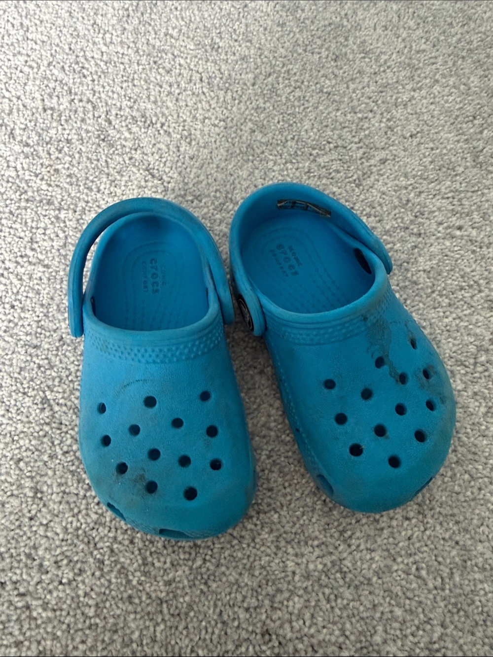 CROCS Toddler Lightweight Clogs in Bright Blue